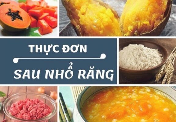 Thực đơn sau nhổ răng